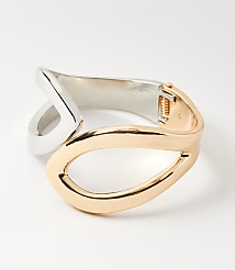 Mixed Metal Open Cuff Bracelet carousel Product Image 1