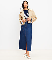 Denim Utility Maxi Skirt carousel Product Image 1
