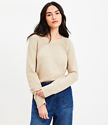 Heathered Modern Ribtrim Sweater carousel Product Image 3