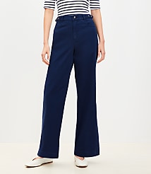 Relaxed Straight Pants in Twill carousel Product Image 3