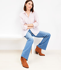 Striped Poplin Everyday Oversized Pocket Shirt carousel Product Image 1