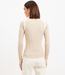 Crochet Shoulder Sweater carousel Product Image 3