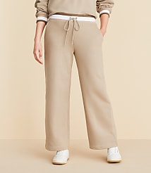 Lou & Grey Fleece Wide Leg Crop Pants carousel Product Image 2