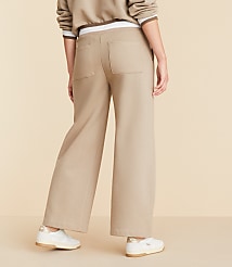 Lou & Grey Fleece Wide Leg Crop Pants carousel Product Image 3