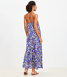 LOFT Beach Paisley Square Neck Tiered Maxi Dress carousel Product Image 3