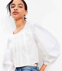 Poplin Corset Seamed Blouse carousel Product Image 1