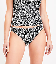 LOFT Beach Paisley Classic Bikini Bottom carousel Product Image 2