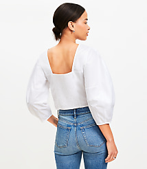 Poplin Corset Seamed Blouse carousel Product Image 3