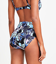 LOFT Beach Floral High Waist Bikini Bottom carousel Product Image 3