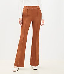 Pintucked Sutton Flare Pants in Bi-Stretch carousel Product Image 2