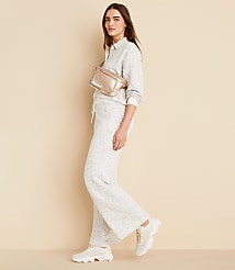 Lou & Grey Spacedye Terry Wide Leg Crop Pants carousel Product Image 1