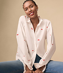 Lips Everyday Oversized Pocket Shirt carousel Product Image 4