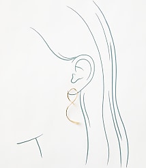 Swirl Pull Through Drop Earrings carousel Product Image 2