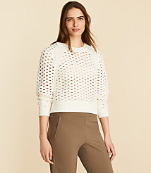 Petite Lou & Grey Mesh Sweater carousel Product Image 2