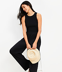 Cutout Back Smocked Jumpsuit carousel Product Image 2