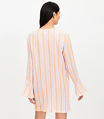 LOFT Beach Triple Cloth Lace Up Swimsuit Cover Up carousel Product Image 3