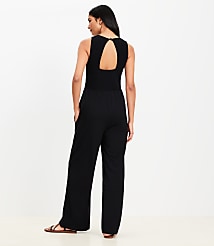 Cutout Back Smocked Jumpsuit carousel Product Image 3