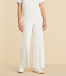 Lou & Grey Heathered Pintucked Scubasoft Wide Leg Pants carousel Product Image 2