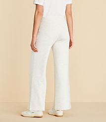 Lou & Grey Heathered Pintucked Scubasoft Wide Leg Pants carousel Product Image 3
