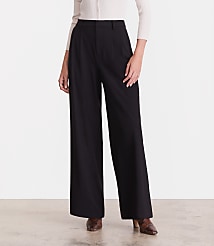 Petite LOFT Versa Seasonless Stretch Double Pleat Wide Leg Pants carousel Product Image 3
