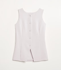 LOFT Versa Crepe Drape High Neck Vest carousel Product Image 2