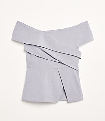 LOFT Versa Seasonless Stretch Asymmetrical Off The Shoulder Top carousel Product Image 5