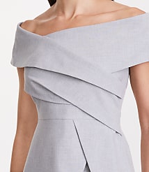 Petite LOFT Versa Seasonless Stretch Asymmetrical Off The Shoulder Top carousel Product Image 4