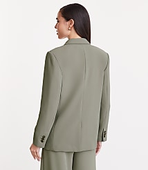 LOFT Versa Crepe Drape Oversized Blazer carousel Product Image 3