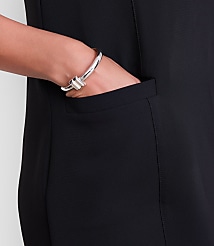 LOFT Versa Crepe Drape Mini Pocket Dress carousel Product Image 4