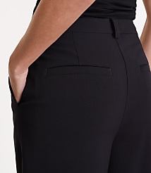 Petite Curvy LOFT Versa Seasonless Stretch Double Pleat Wide Leg Pants carousel Product Image 3