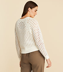 Petite Lou & Grey Mesh Sweater carousel Product Image 3