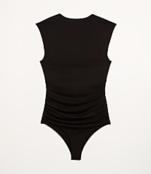 LOFT Versa 360 Knit Ruched Square Neck Bodysuit carousel Product Image 5