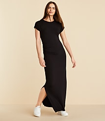 Lou & Grey Signaturesoft Side Cinched Midi Dress carousel Product Image 1