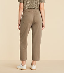 Lou & Grey Sandwashed Straight Crop Drawstring Pants carousel Product Image 3