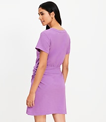Petite Ruched Mini Tee Dress carousel Product Image 3