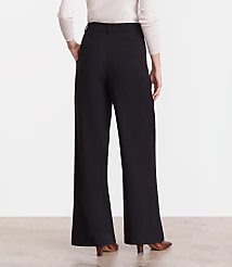 Petite LOFT Versa Seasonless Stretch Double Pleat Wide Leg Pants carousel Product Image 4