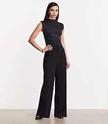 Petite LOFT Versa 360 Knit Ruched Mock Neck Top carousel Product Image 1
