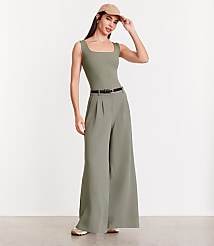 LOFT Versa Ribbed Square Neck Bodysuit carousel Product Image 1