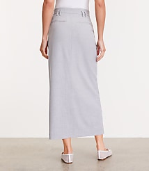 LOFT Versa Heathered Seasonless Stretch Maxi Pocket Skirt carousel Product Image 3