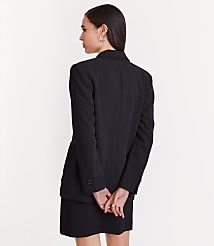 LOFT Versa Crepe Drape Oversized Blazer carousel Product Image 3