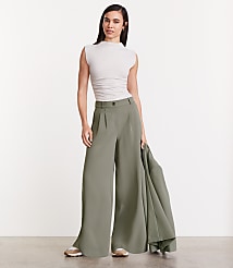 LOFT Versa 360 Knit Ruched Mock Neck Top carousel Product Image 1