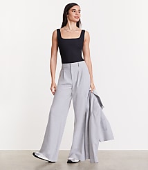 LOFT Versa Ribbed Square Neck Bodysuit carousel Product Image 1