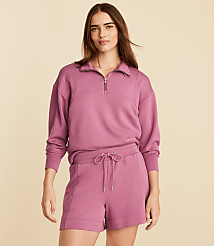 Lou & Grey Seamed Scubasoft Drawstring Shorts carousel Product Image 1