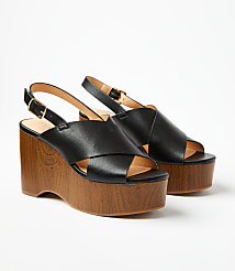 Crossover Platform Sandals carousel Product Image 1