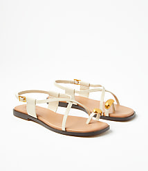 Metal Toe Ring Sandals carousel Product Image 1