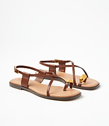 Metal Toe Ring Sandals carousel Product Image 1