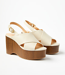 Crossover Platform Sandals carousel Product Image 1