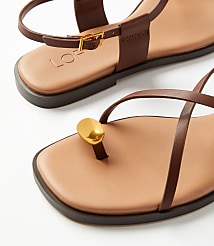 Metal Toe Ring Sandals carousel Product Image 2