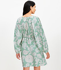 Petite Floral Button Sleeve Mini Dress carousel Product Image 4