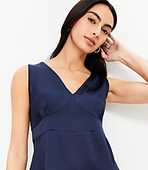 Double V Peplum Tank Top carousel Product Image 2